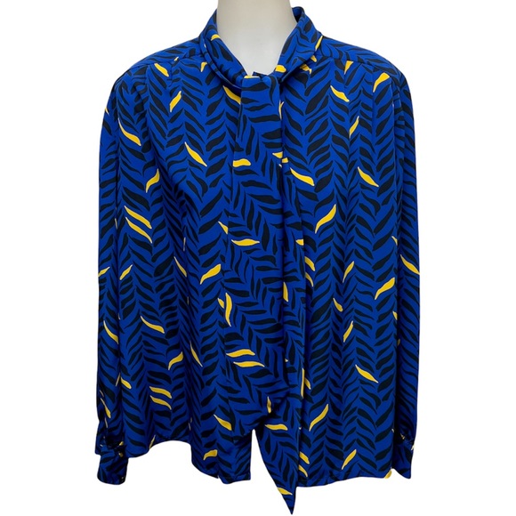Pendleton Tops - Pendleton Vintage Country Sophisticates Blouse Plus Sz 20 Blue Abstract …